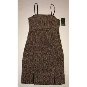 Wild Fable‎ Black & Gold Sparkly Shiny Mini Dress Homecoming Prom Small NEW